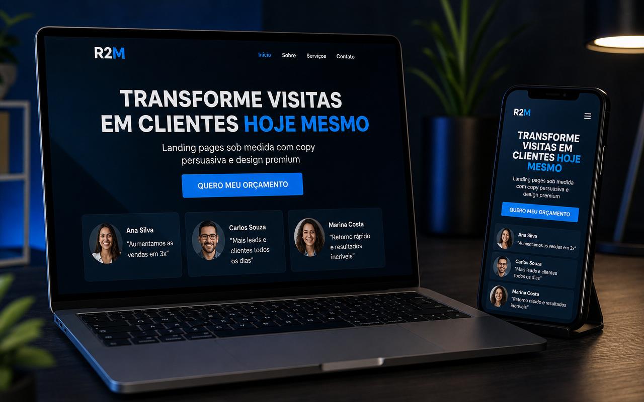 Landing Pages de Conversão — R2M Media Group